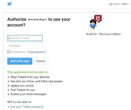 anontwi authorize twitter